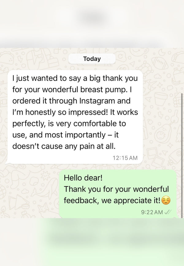 WeeWonders customer — WhatsApp message